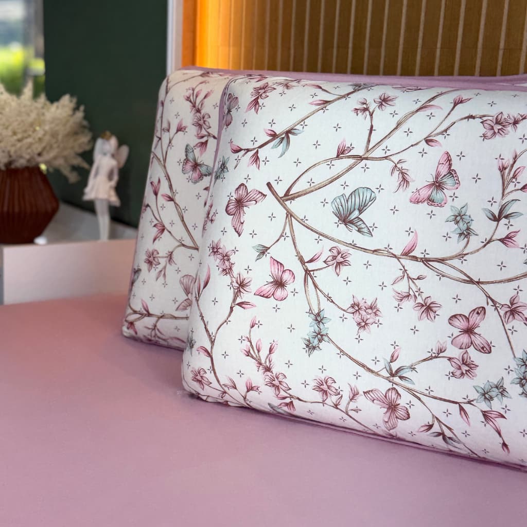 Jogo de lençol com elástico e Fronha em malha 100%Algodão.