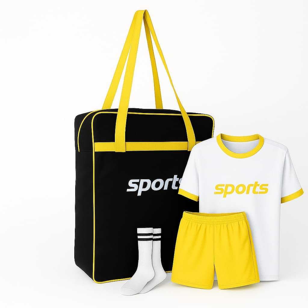 Bolsa Sacola Mala Transporte Fardamento Uniforme Amarelo