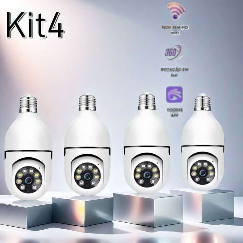 Câmera de segurança a Prova D'água sem fio gira 360 com app Yousee full HD visão notturna