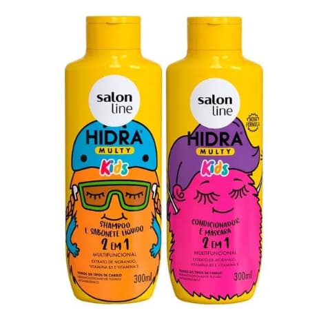 Kit Salon Line Hidra Multy Kids Shampoo + Condicionador 300ml
