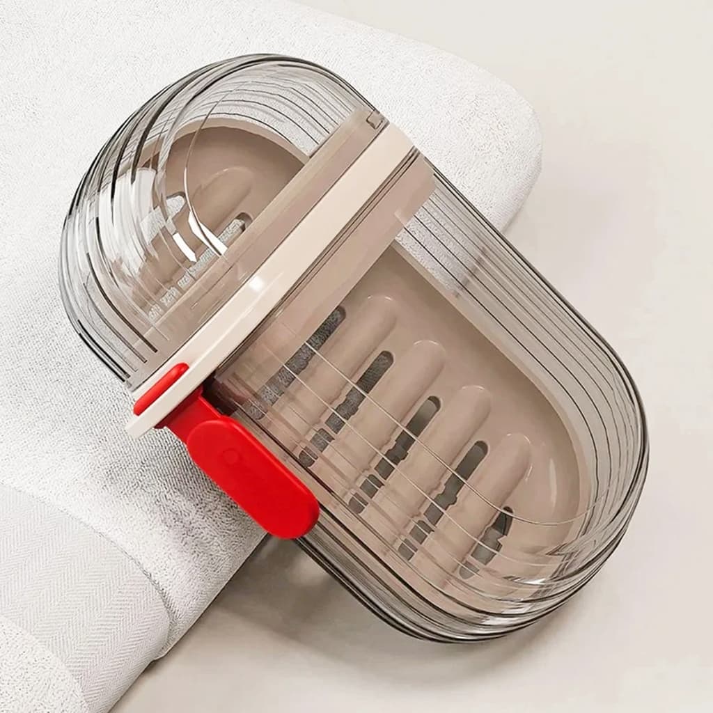 KIT 1/2 Peças Estojo De Sabonete Para Bolsa e Mala de Viagem Saboneteira Portátil