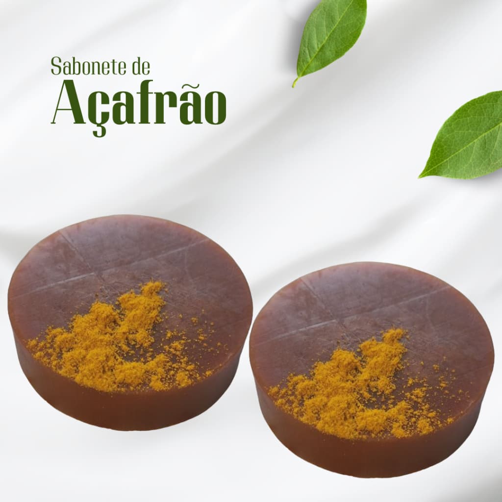 Sabonete de Açafrão Redução de pelos, antiacne, antifoliculite