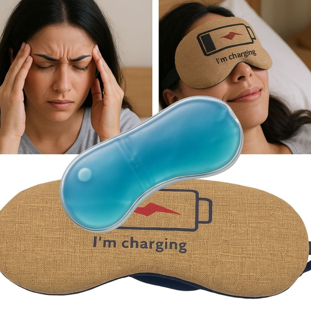 Mascara Com Gel Frio Ou Quente Alívio da Enxaqueca Sinusite