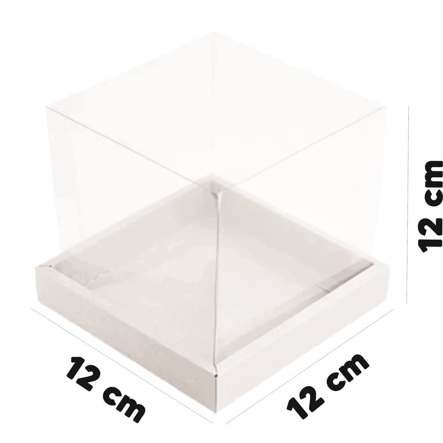 Caixa mini bolo 12x12x12, cupcake, caneca, mini panetone 250gr.