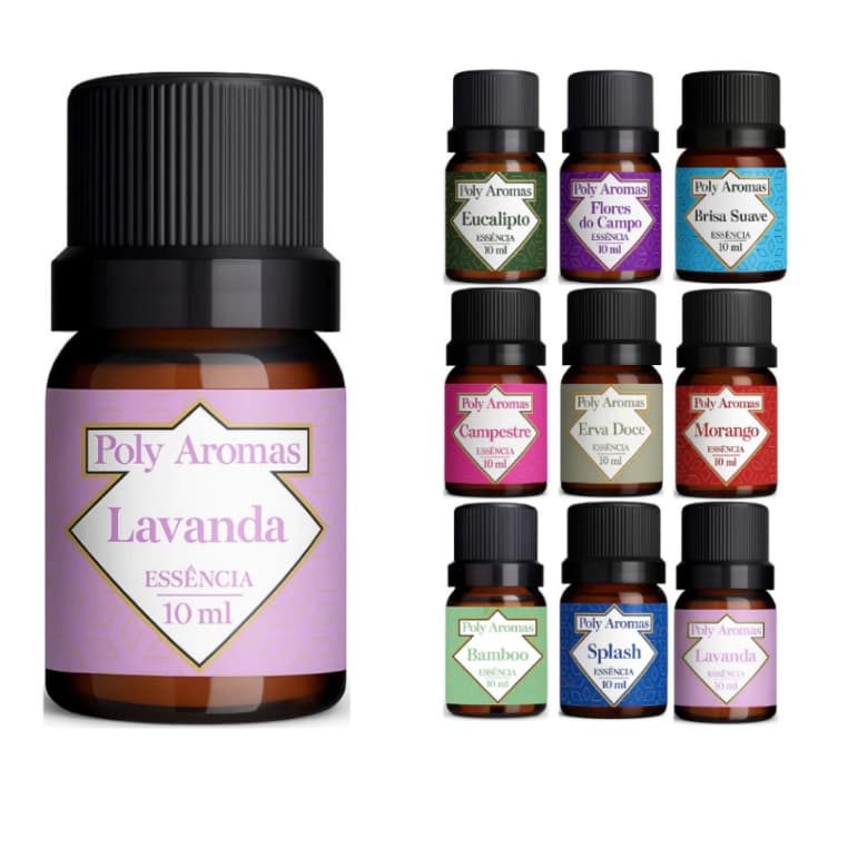 Kit 4 Essência Concentradas Hidrossolúvel Para Difusor/Aromatizador/Umidificador Conta Gotas