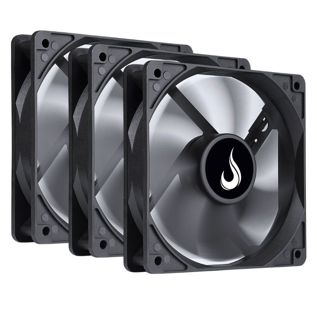 Kit Cooler Fan Rise Mode Black 120mm Molex Gabinete PC