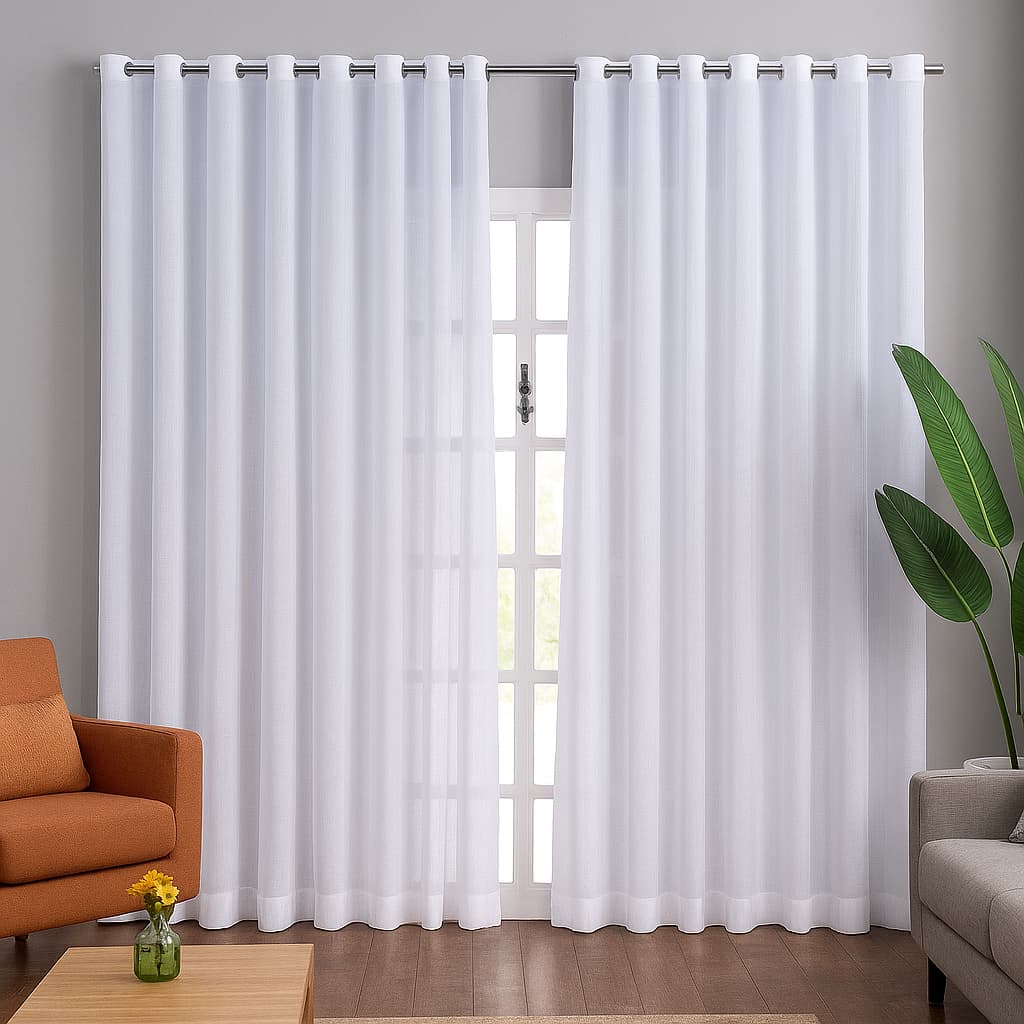 Cortina Bella Charming de 8m, 6m, 4m e 2m Para Quarto, Sala, Escritório e Decoração