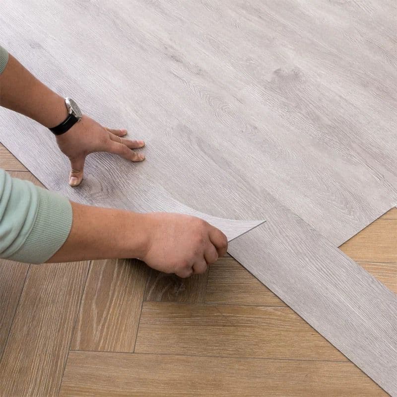 KIT Placas Adesivas Autocolantes para Piso Estilo Madeira 91,4 cm x 15,2 cm Diversos Modelos