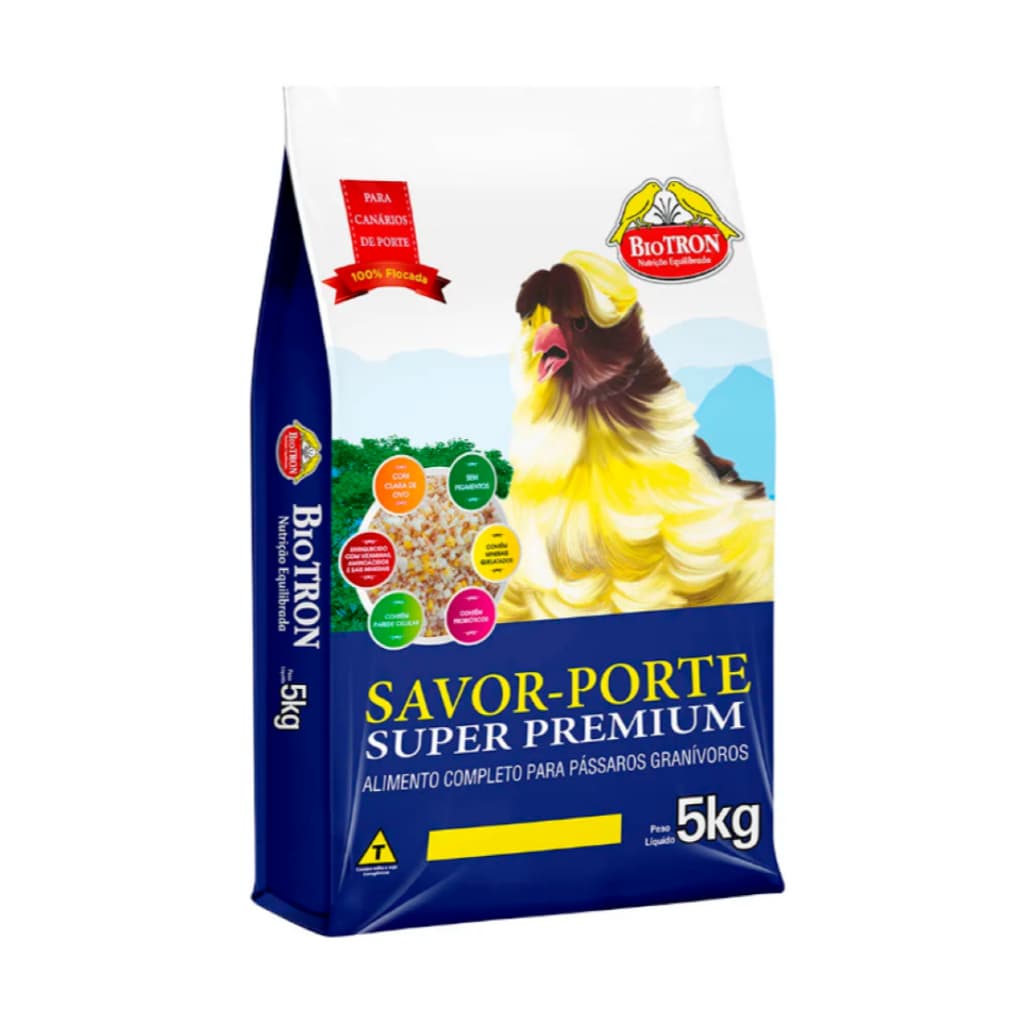Savor Porte 5kg ração farinhada Biotron Super Premium