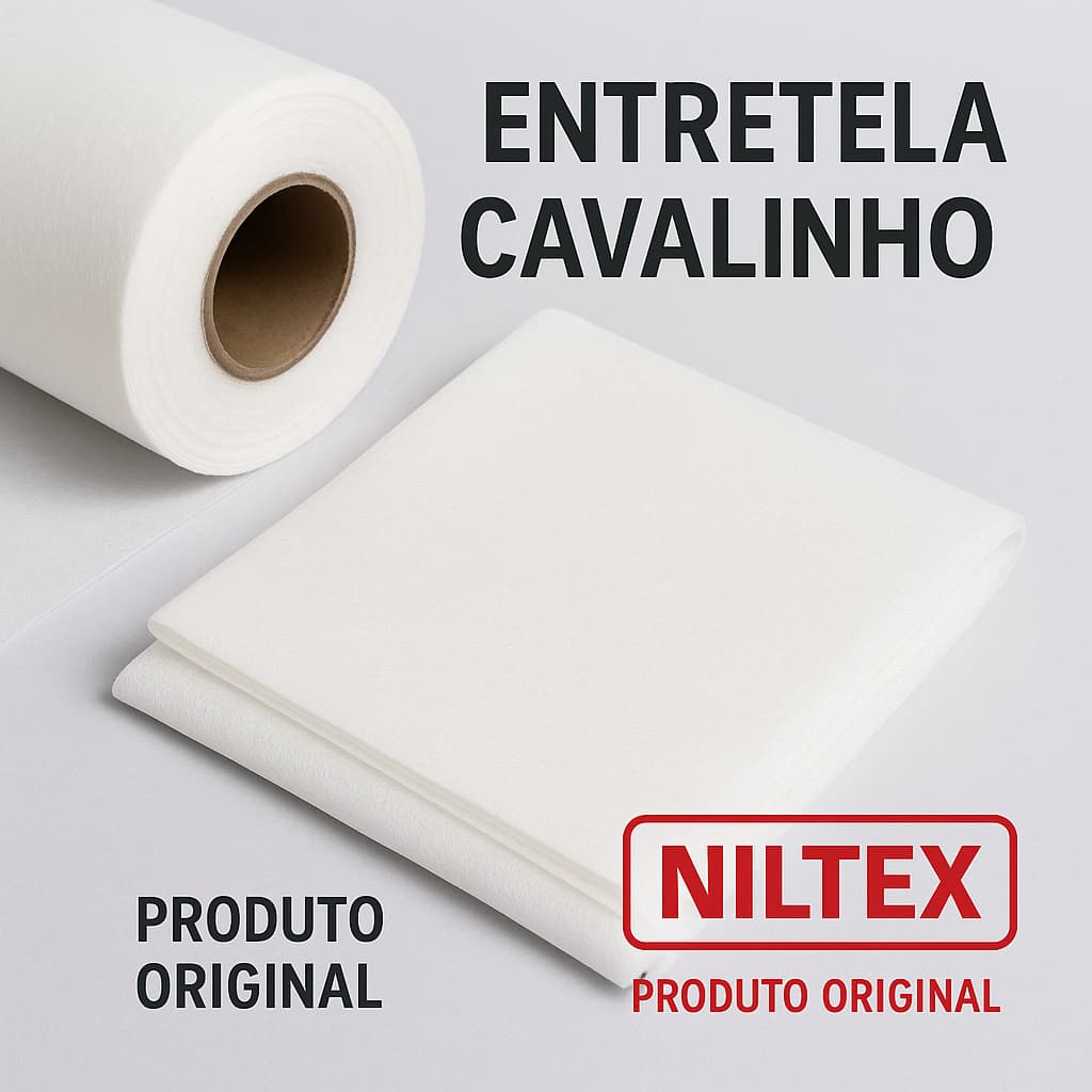 1 Metro Entretela Cavalinho® "Niltex"  80cm de Largura Branco