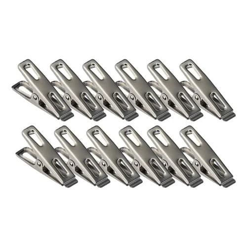 kit 20/40 unidades Pregador de roupa metal inox/ rampo metal para pendura multiuso