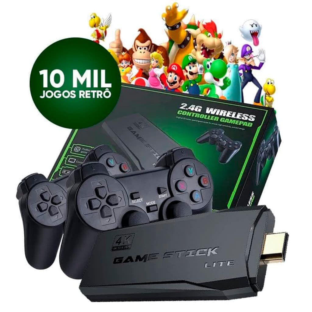 M8 4K HD 64GB Controlador Sem Fio De 10000 Jogos Integrado Retro Console De Portátil Stick