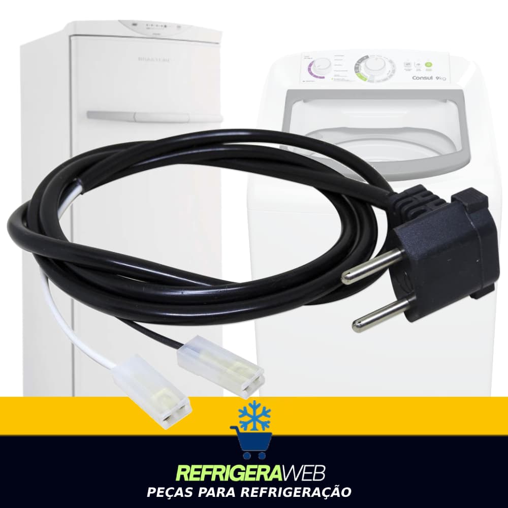 Cabo Força Máquina de Lavar Roupas, Refrigerador, Tanquinho Moderno 1,50m Fio 2x1,50