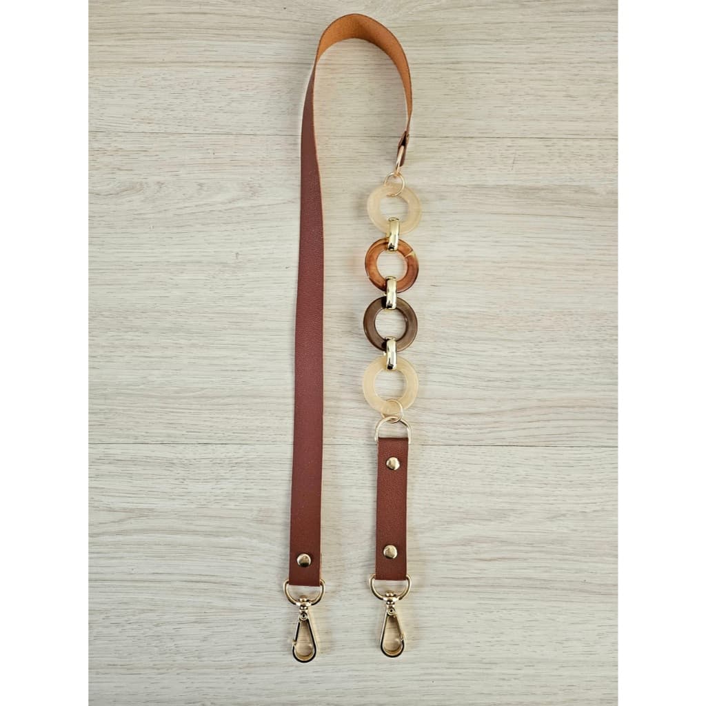 Alça sintética com elos de resina na lateral,alça de ombro para bolsas,bolsas de croche