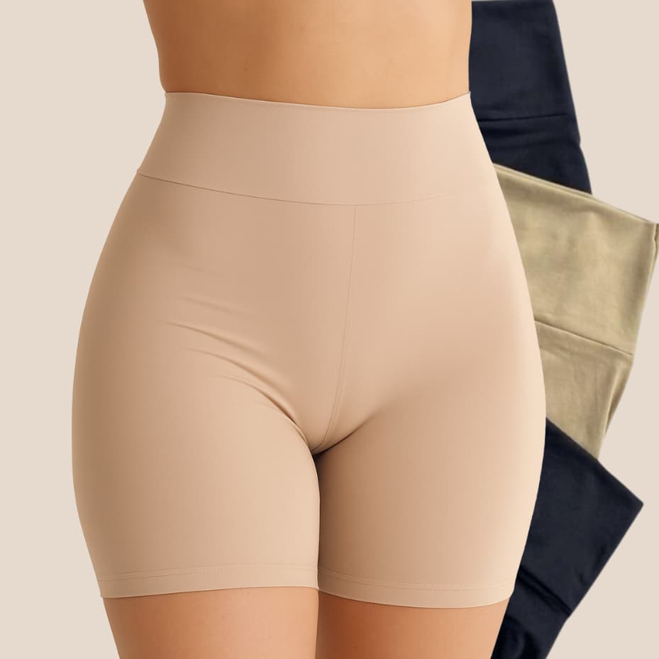 Shorts Segunda Pele Usar Debaixo Do Vestido Bermuda Anágua Cintura Alta Microfibra 390