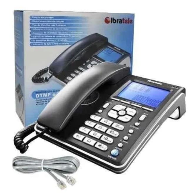 Telefone Analógico fixo Ibratele Capta Phone Top - cor cinza