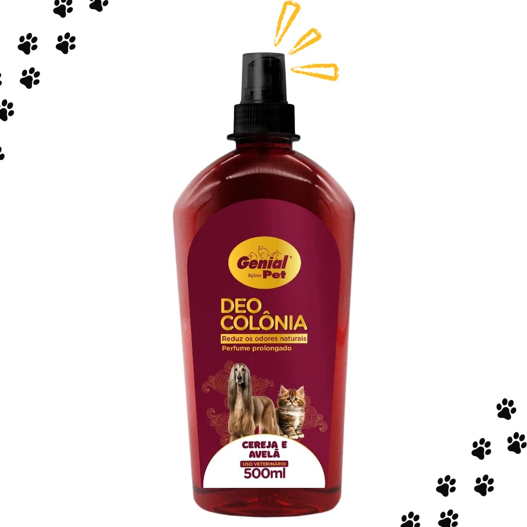 Perfume Deo Colônia p/ Cães e Gatos 500ml Genial Pet