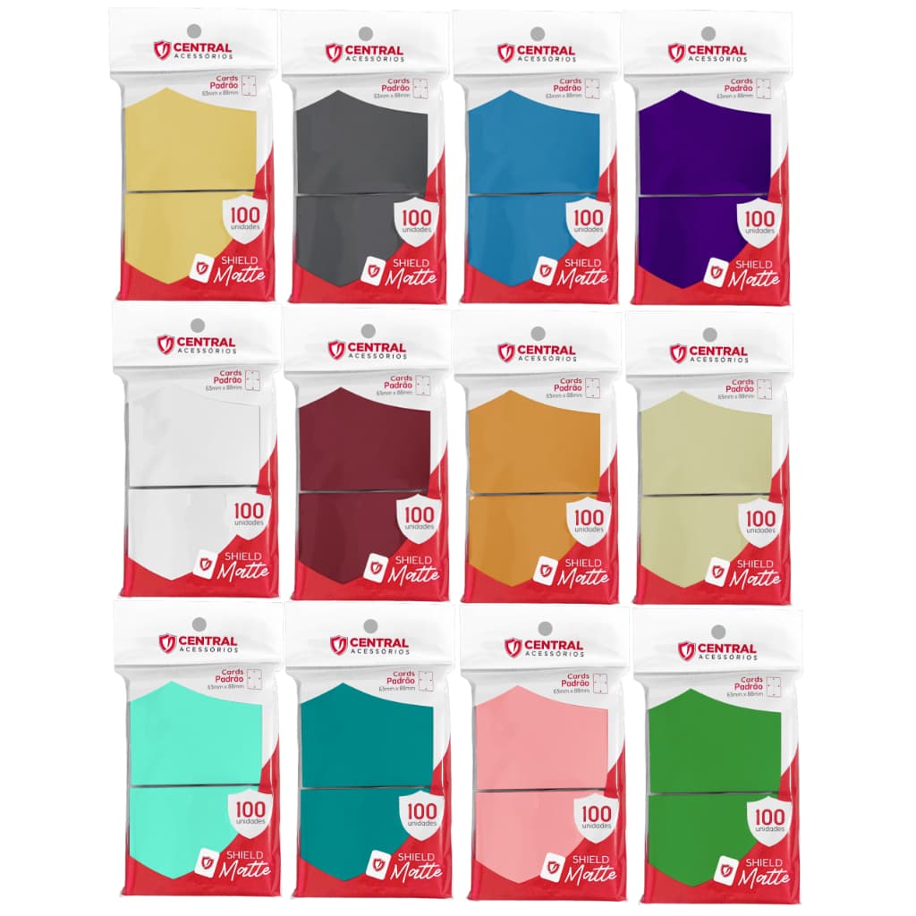 Sleeve Central Shield Matte Standard - Magic Pokémon Photocard Proteção total cartas cartinhas