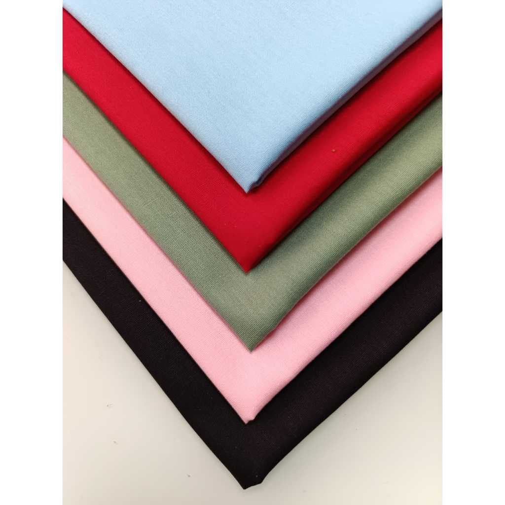 Kit Tecido Tricoline Liso 100% Algodão - 5 Cortes De 50x70cm