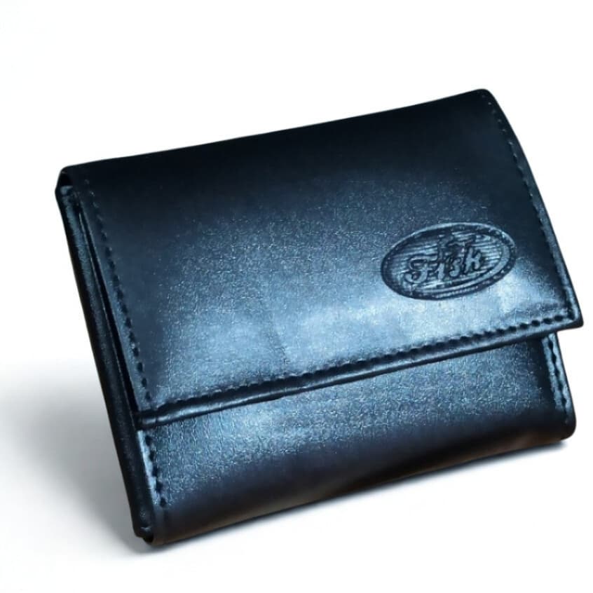 Carteira Masculina Velcro Sintética Compacta Cartões CNH Cédulas Moedas - Envio Imediato