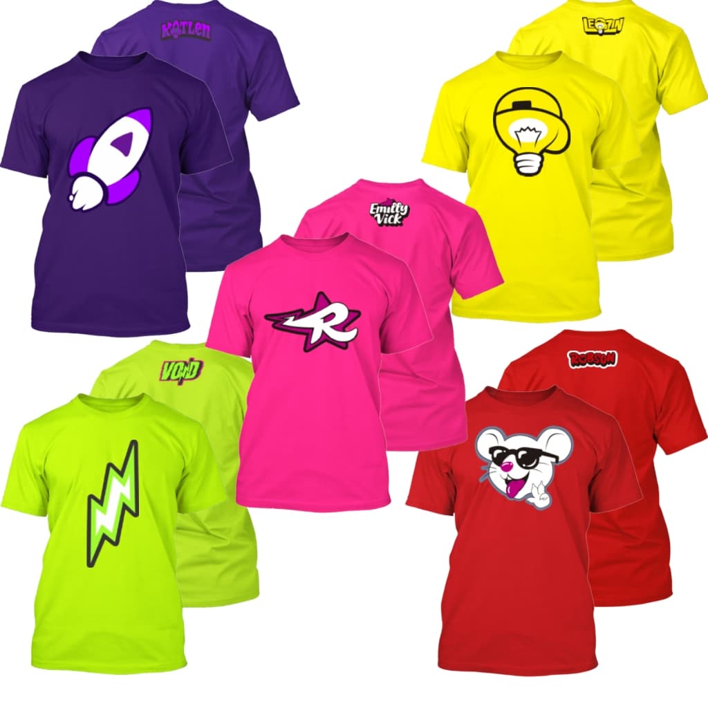 Camiseta Emilly Vick Katlen Void Leozin Robson Rato 100% Algodão Blusa Dos Rosa  Infantil Juvenil