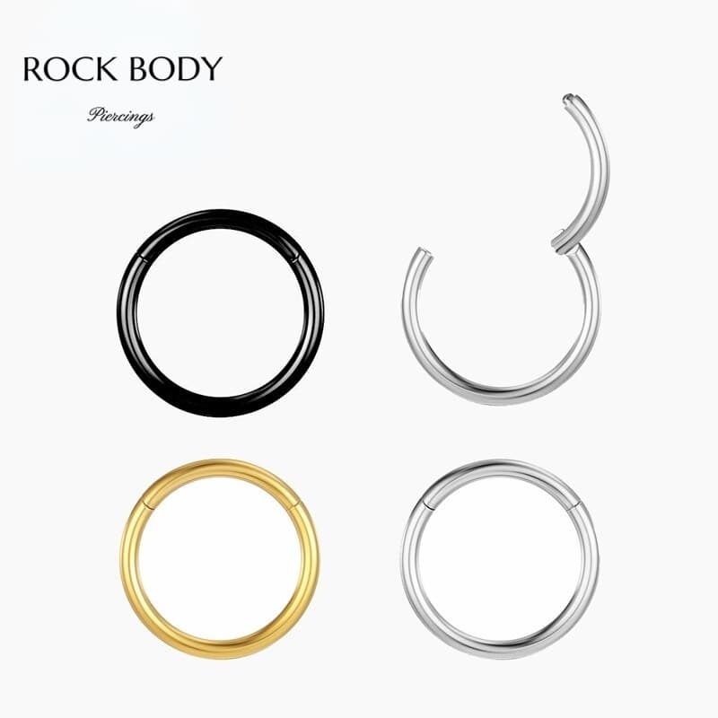 Piercing Argola Segmento Articulado Aço cirúrgico | Helix, Septril, Rook, Conch, Nariz e Outros