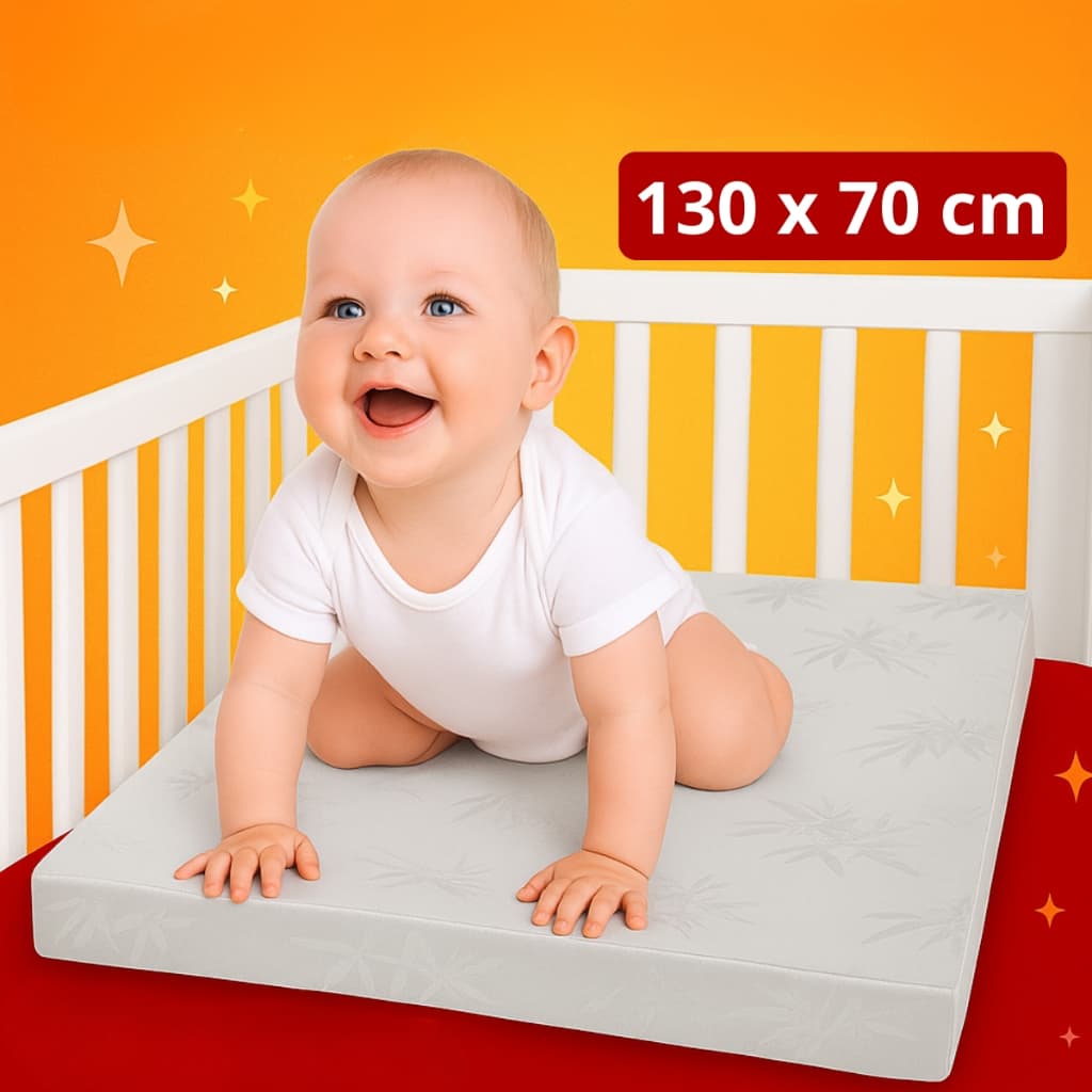 QUEIMA DE ESTOQUE! Colchão Infantil Berço 130x70cm Espuma D18 Antialérgico Impermeável Bebê Selado