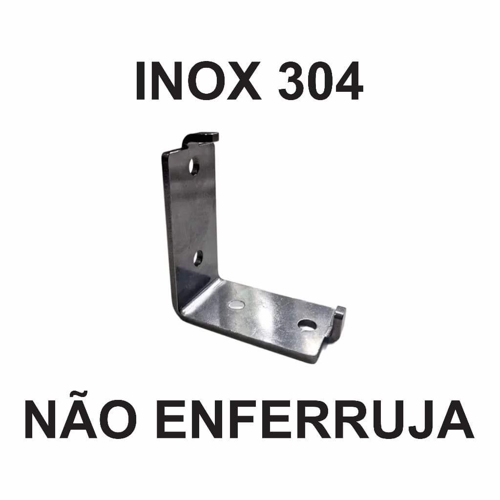 Suporte De Inox Extintor De Incêndio e Maca Parede Não Enferruja
