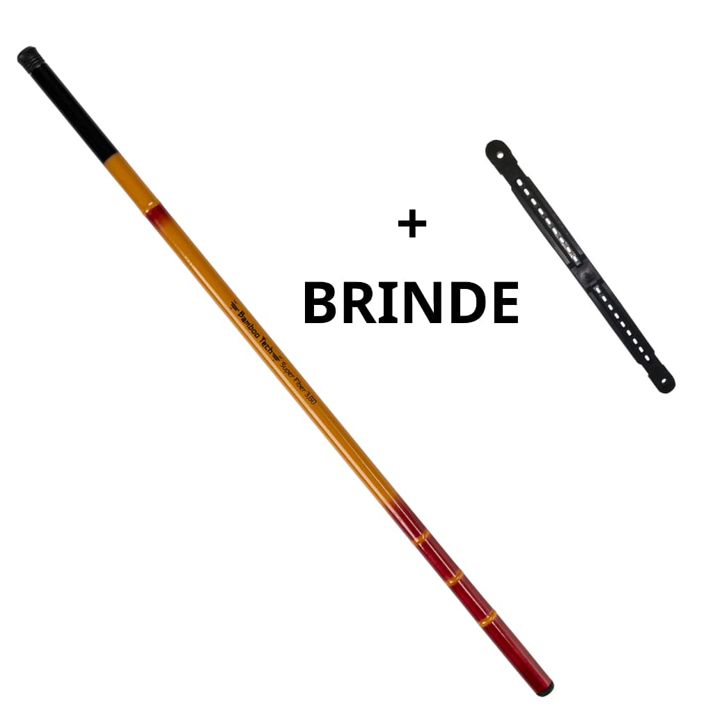 Vara Bamboo Telescópica 2,40m a 4,00m Tilápia Curimba Porquinho Lambari etc