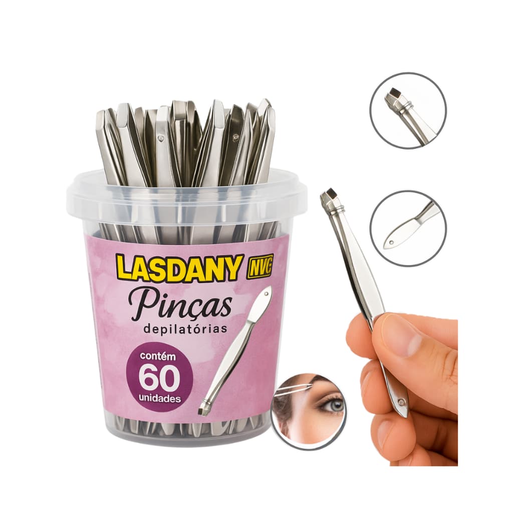 Pinça Pote Nvc Com 60 Unidades Cruz De Ouro