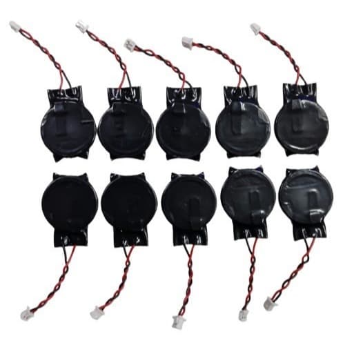 Kit C/ 10 Unidades Bateria Cmos Bios 3.0V Cr2032 C/ Fio 2 Pinos