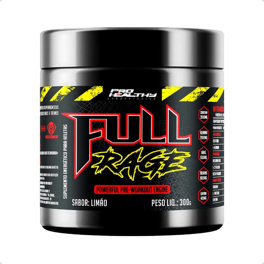 Pre Treino 300g - Full Rage Sabores - Pro Healthy