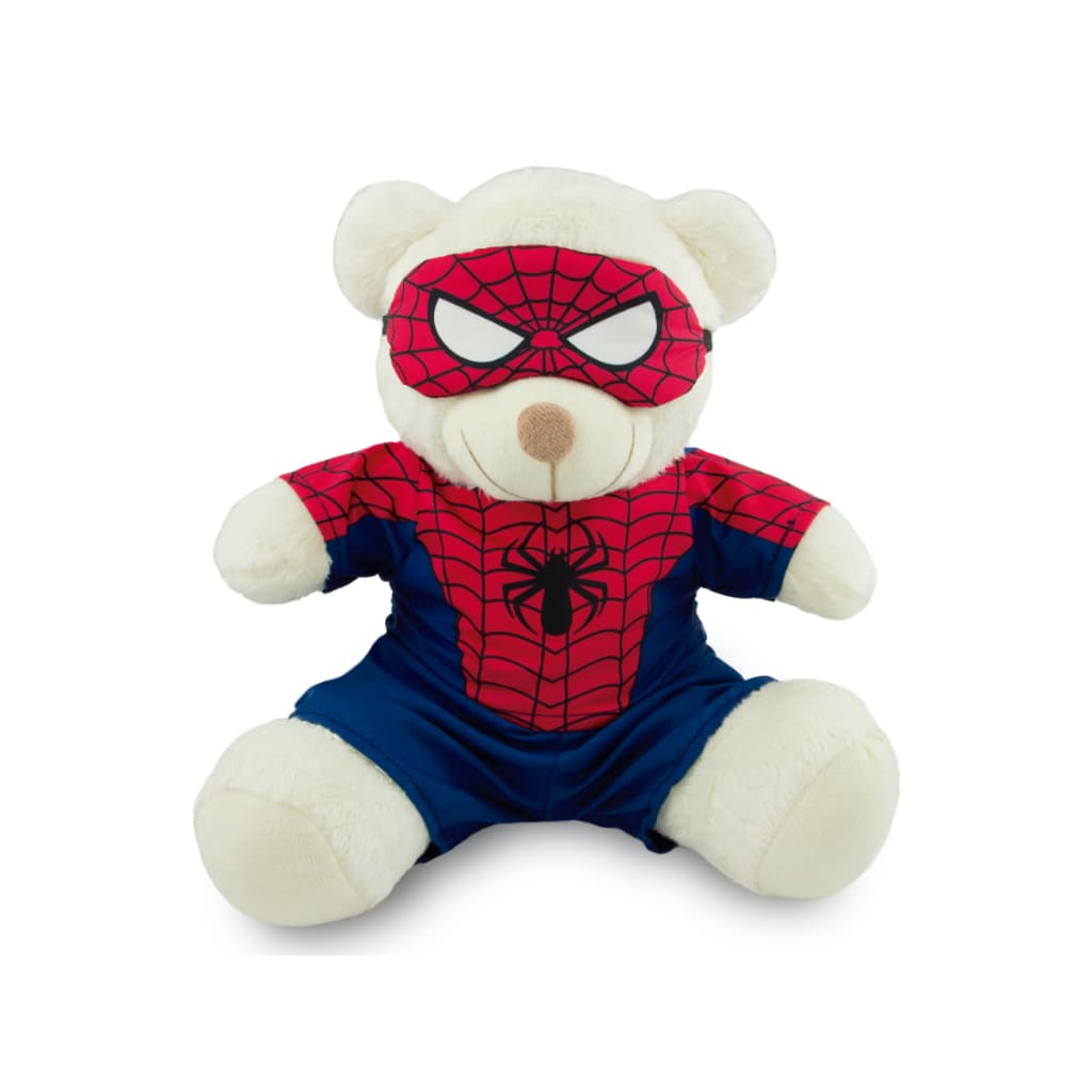 Super Heroi Urso de Pelucia 20cm Presente dia das Crianças Presente Aniversario