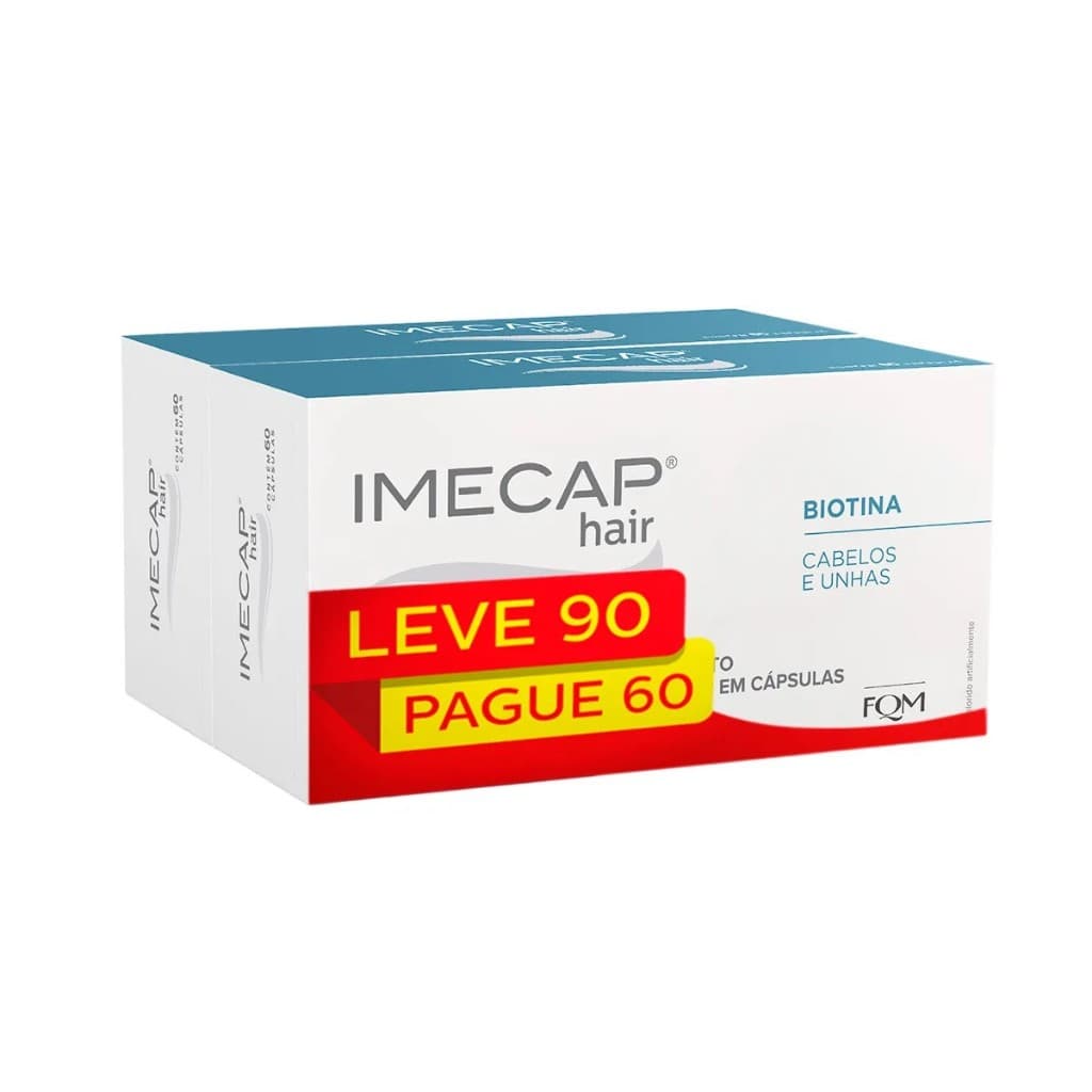 IMECAP HAIR CABELOS E UNHAS - LEVE 90 PAGUE 60