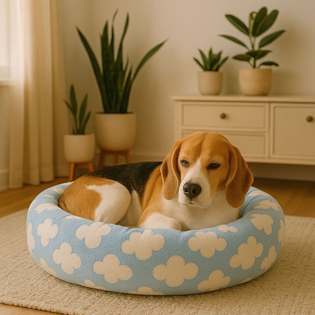 Caminha De Pelúcia Pet Redonda Para Cachorros E Gatos 70x70CM (P, M e G)