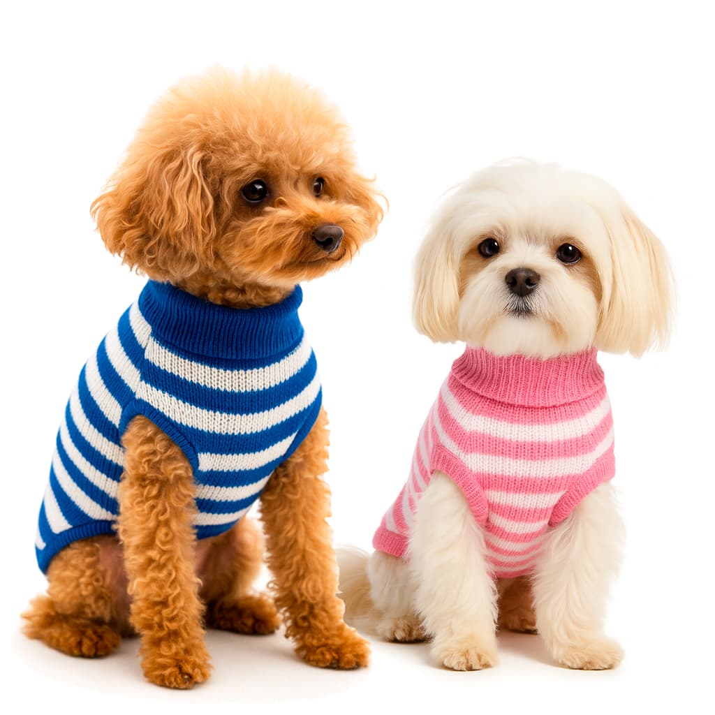 Roupinha de Tricot para Cães Estampa Macho e Fêmea Lã POP Inverno frio Roupa Tamanho escolha