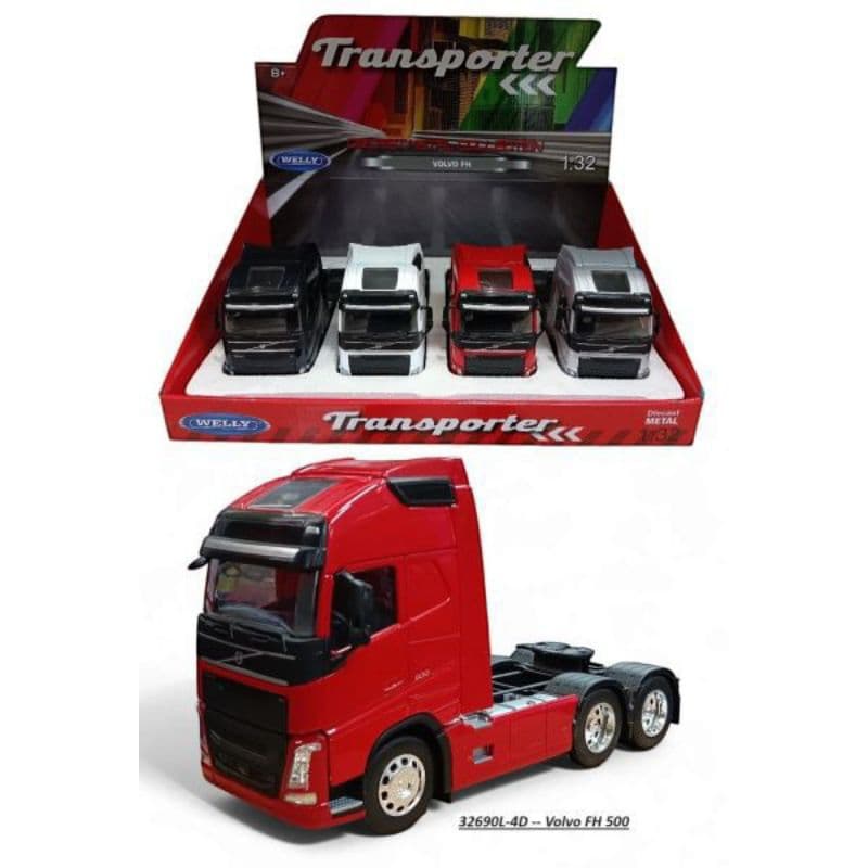 Miniatura Caminhão Volvo Fh 500 6X4 ESCALA 1/32 1unidade Welly
