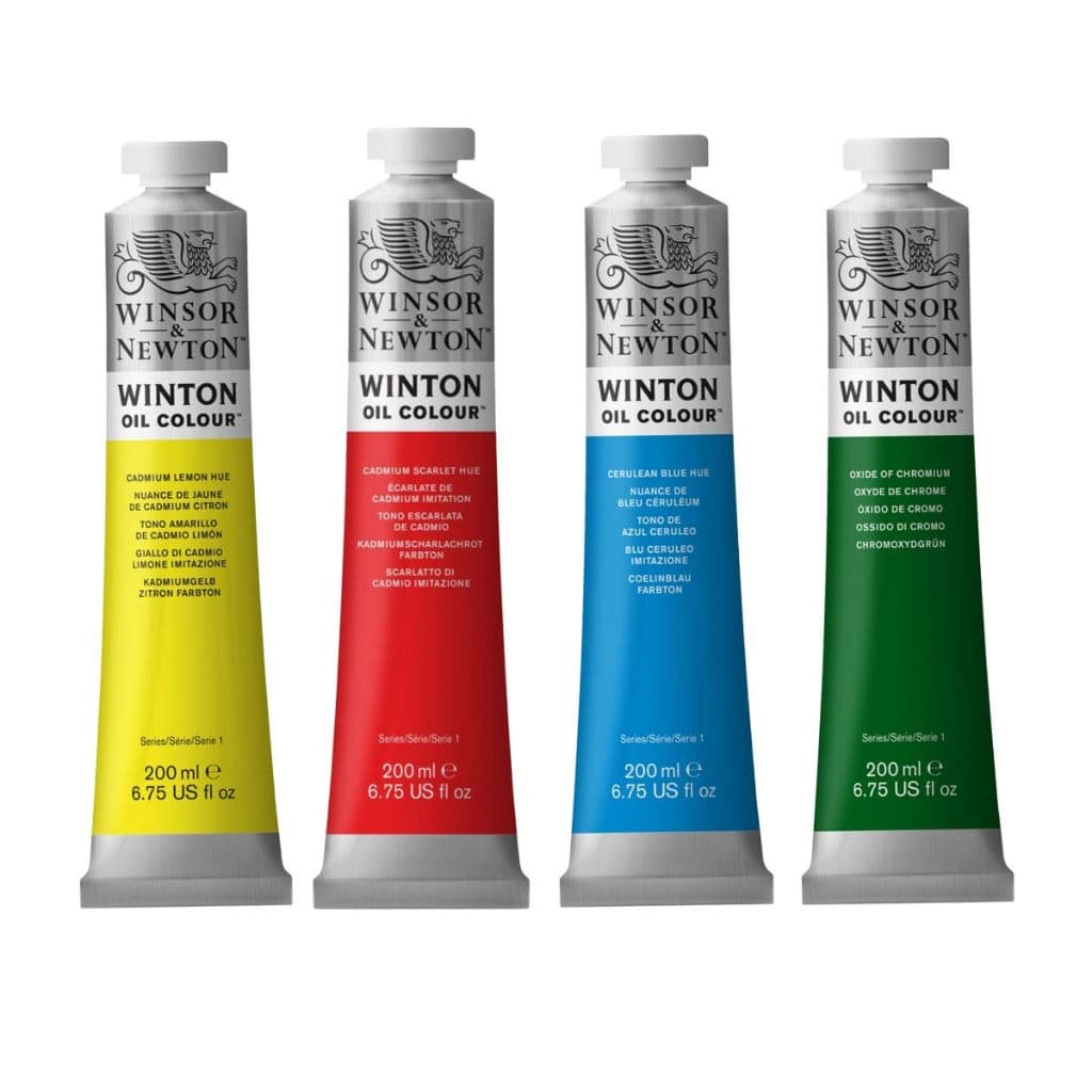 Tinta Óleo Winton Winsor & Newton 200ml – Alta Qualidade p/ Pintura Artística em Tela e Estudo