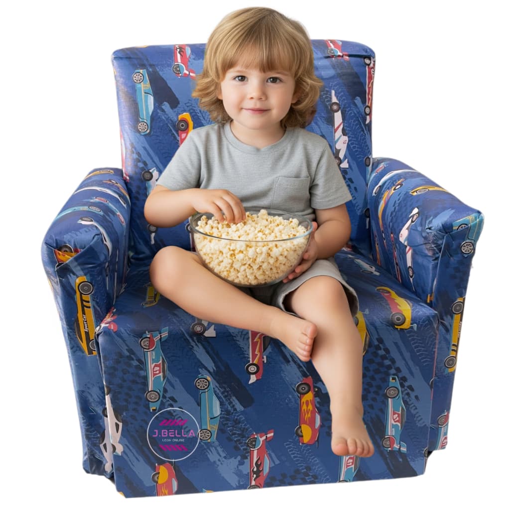 Sofa Infantil Poltrona mini Courino Impermeável Puff Sofazinho Criança menina menino