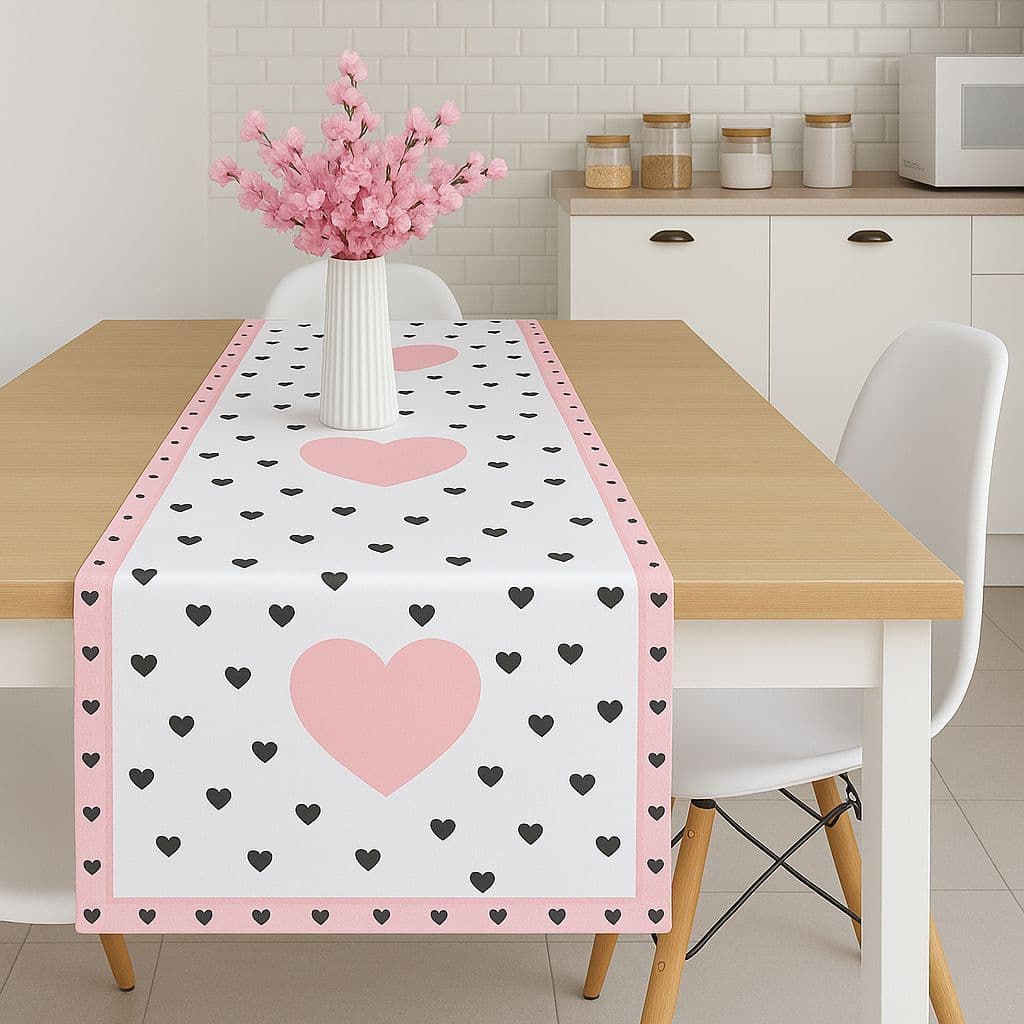 Caminho de Mesa Trilho Passadeira Retangular Toalha Estampada 4 ou 6 Lugares 1,35x0,35 Decorativa