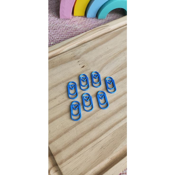 Clips de papel coração 20 unidades