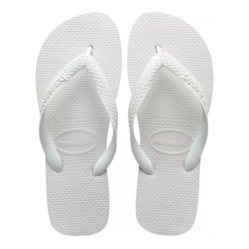 Havaianas Top Branco Chinelo Macio Sandália Original Confortável