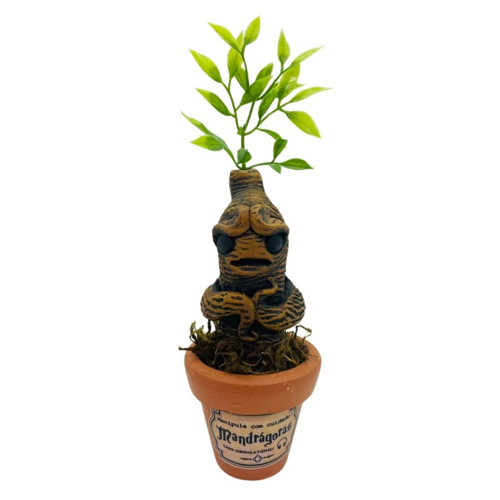 Boneco Mandrágora Harry Potter Filme Estátua Colecionável Estatueta de Resina