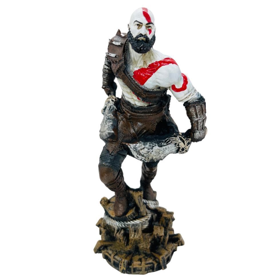 Boneco Kratos God of War Grande Lâmina do Caos Colecionável Estátua Action Figure de Resina