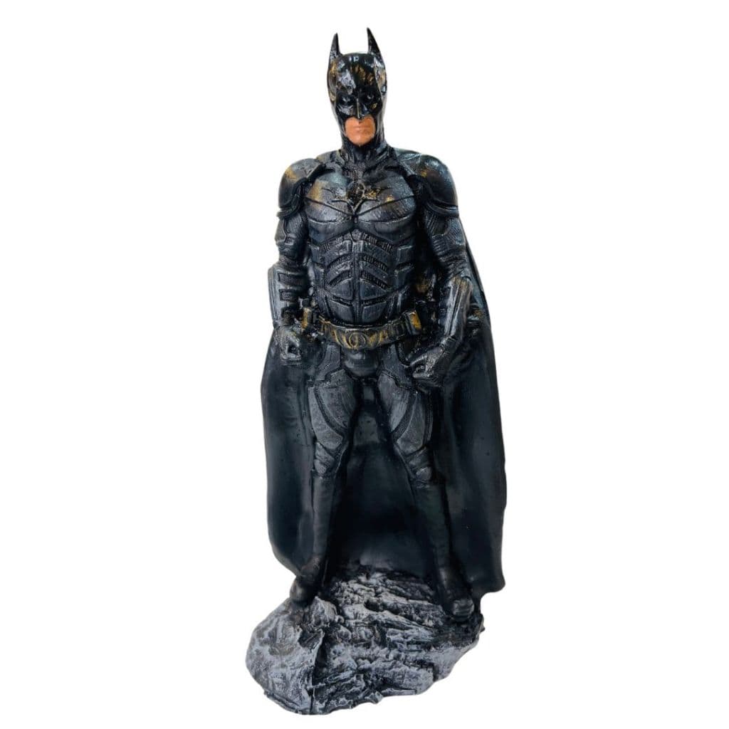 Boneco Batman Cavaleiro das Trevas Filme Estátua Grande Decorativa Colecionável de Resina 23cm