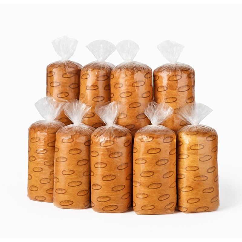 100 embalagem  para pão caseiro de forma 22x45 com sanfona saquinho com desenhos