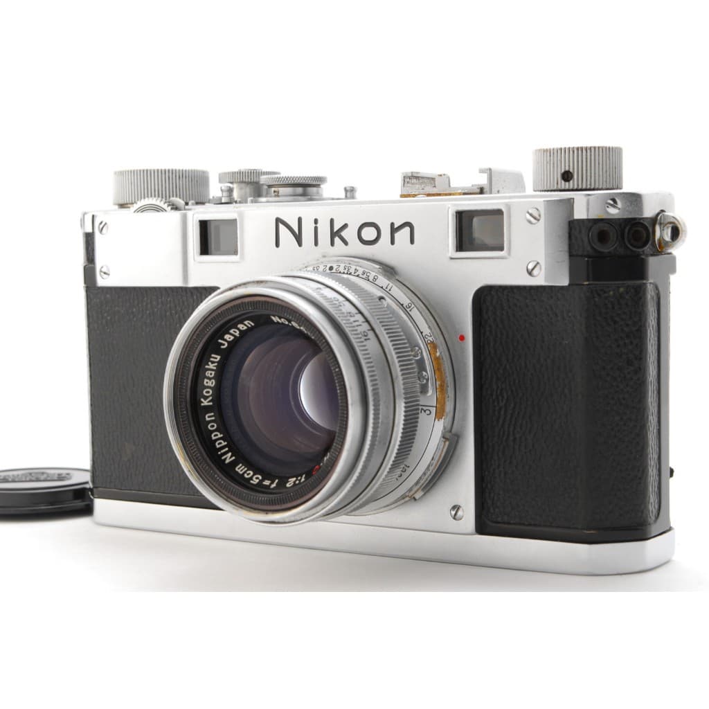 Telêmetro EXC+5 NIkon S NIKKOR HC H.C 5cm f/2 50mm, tampa frontal do Japão