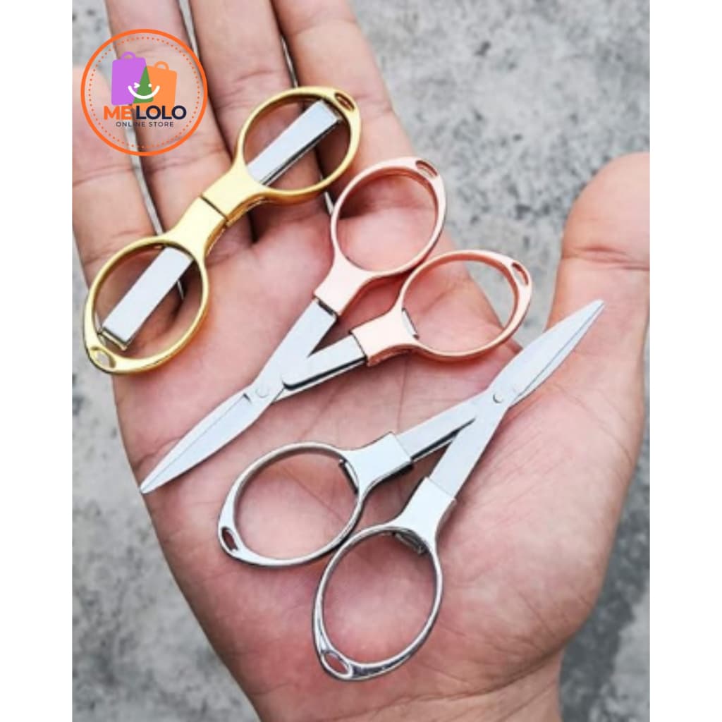 Tesourinha Dobrável Inox Afiada | Compacta e Portátil | Cabe no Bolso