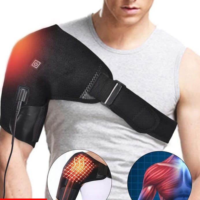 Ombreira De Aquecimento Infravermelho USB Para Alivio De Dores Elétrico Recuperação Bem Estar