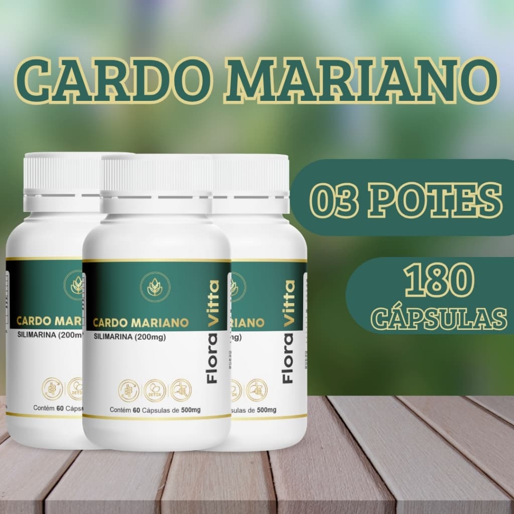 🌿 Cardo Mariano – Suplemento Alimentar em Cápsulas